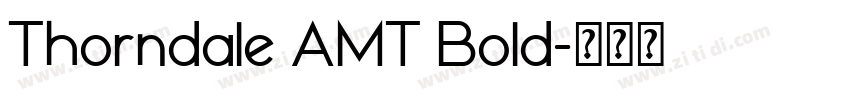 Thorndale AMT Bold字体转换